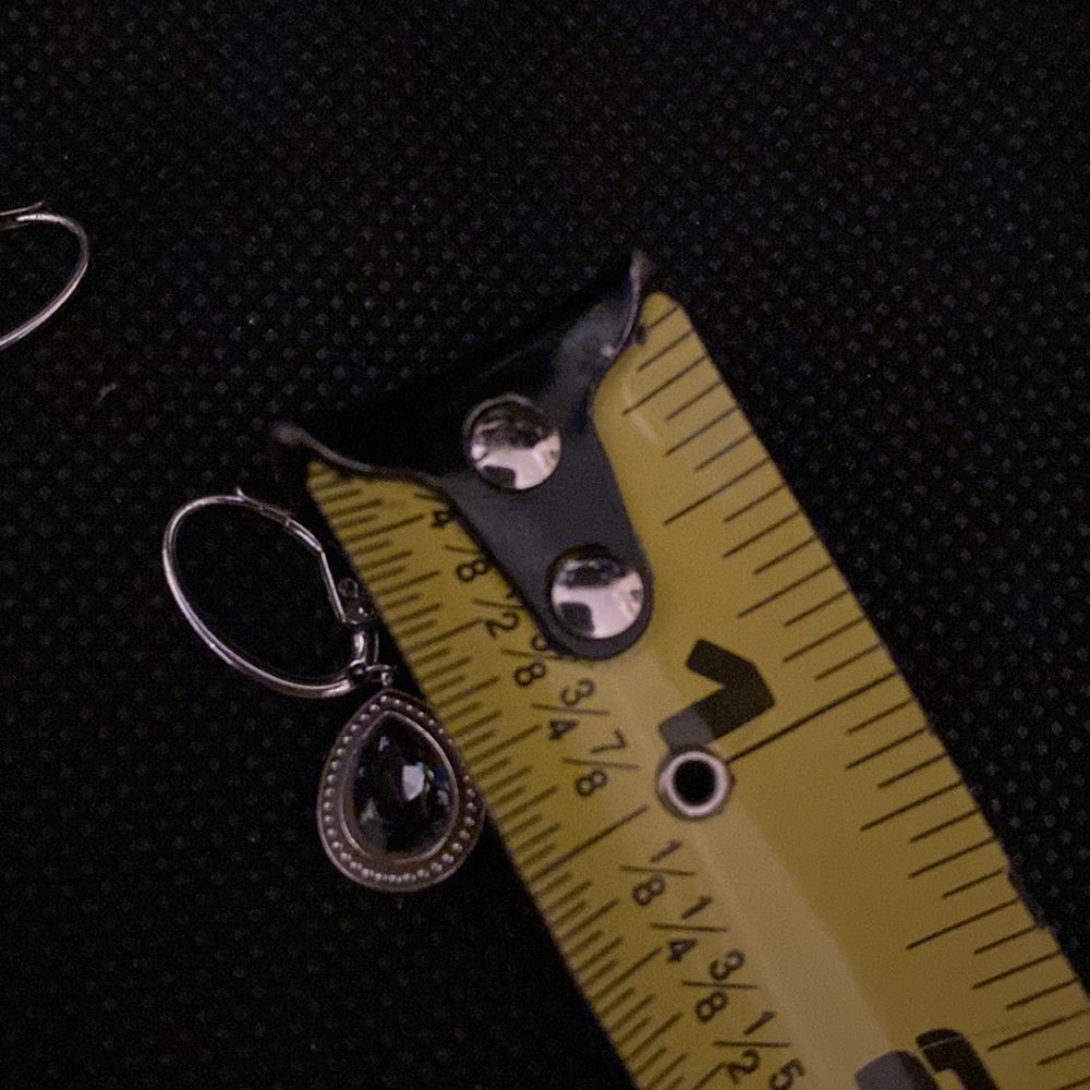 Sterling Silver Crested Ruby & White Sapphire Dro… - image 6